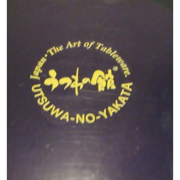 Utsuwa-No-Yakata Japanese Porcelain Charger Japan Art of Tableware Blue Peacock - Picture 11 of 12